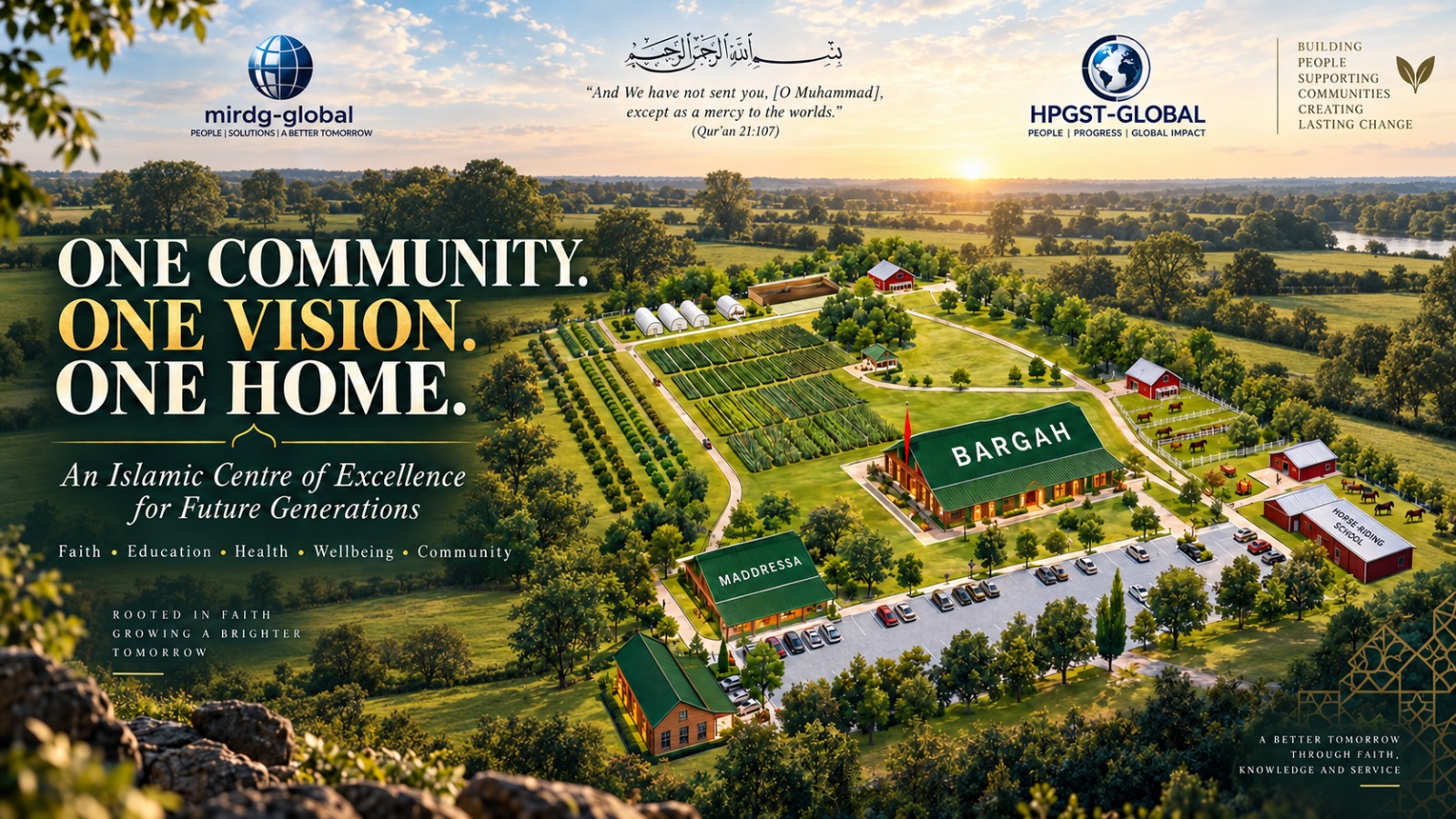 Landscape concept for the Islamic Centre of Excellence